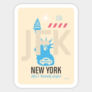 JFK airport classic Sticker